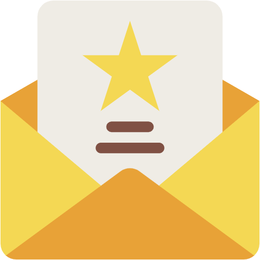 Free Letter icon flat style
