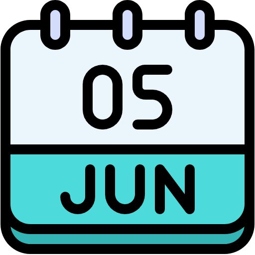 Free Calendar icon lineal-color style