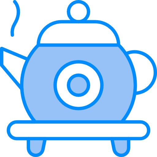 Free teapot icon two-color style