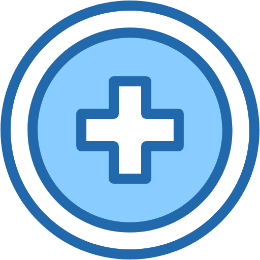 Free cross icon two-color style