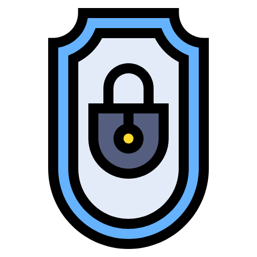 Free shield icon lineal-color style