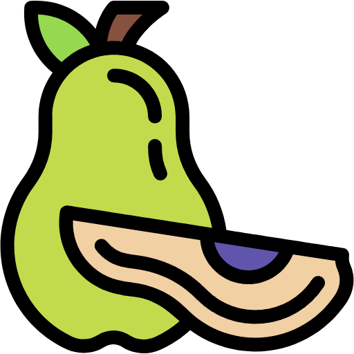 Free Pear icon lineal-color style