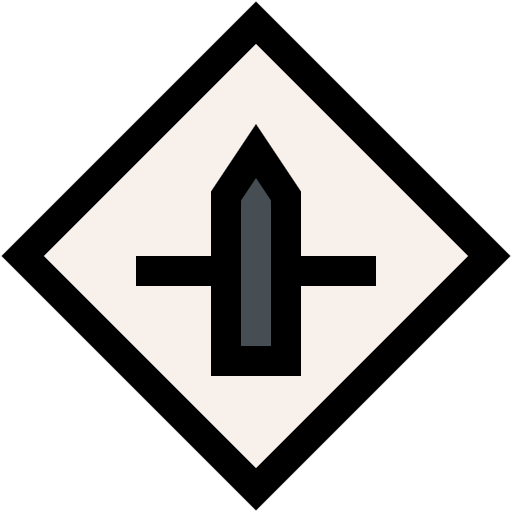 Free Intersection icon lineal-color style