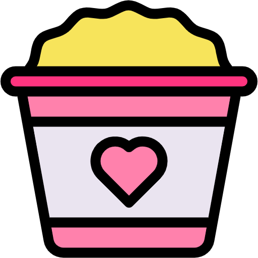 Free Popcorn icon lineal-color style