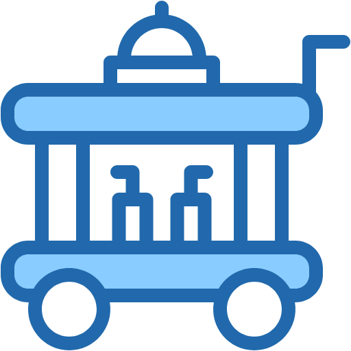 Free Food Trolley icon two-color style
