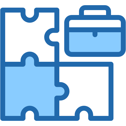 Free Puzzle icon two-color style