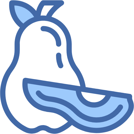 Free Pear icon two-color style