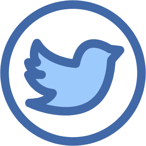 Free Twitter icon two-color style
