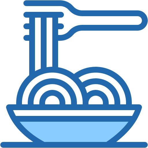 Free Pasta icon two-color style
