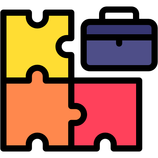 Free Puzzle icon lineal-color style