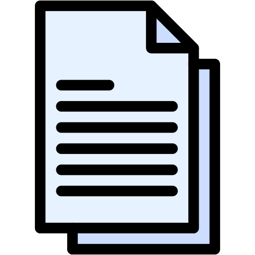 Free Documents icon lineal-color style