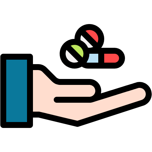 Free Drugs icon lineal-color style