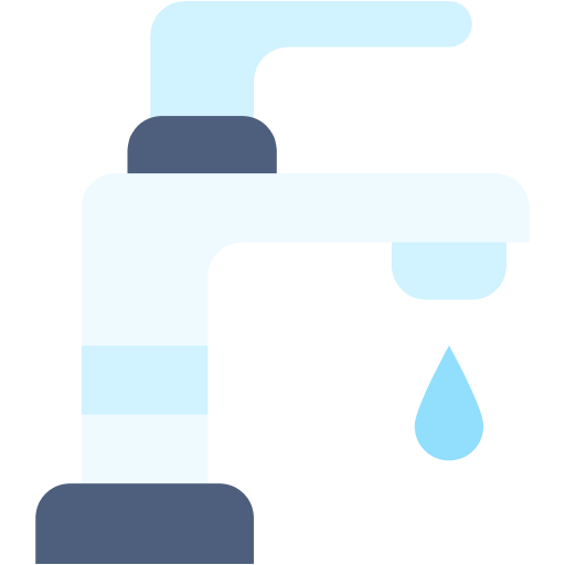 Free Water Tap icon flat style
