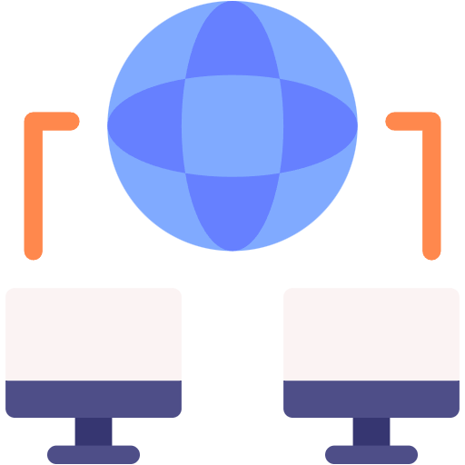 Free Computer Networking icon flat style