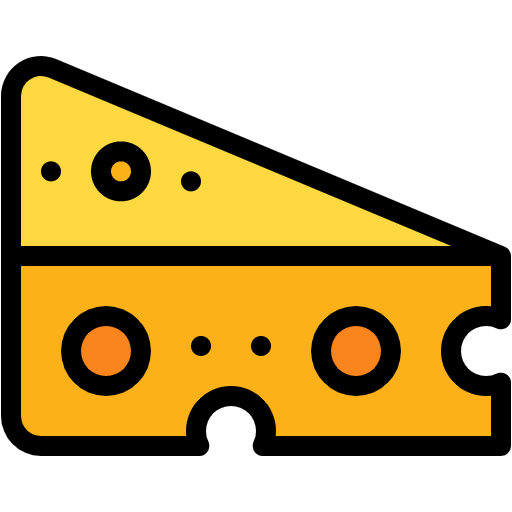 Free Cheese icon lineal-color style