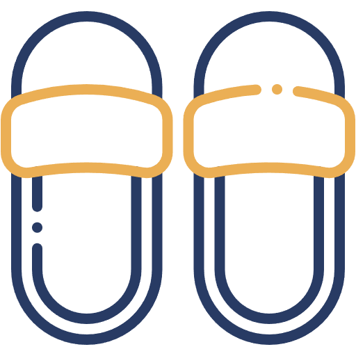 Free Slippers icon two-color style