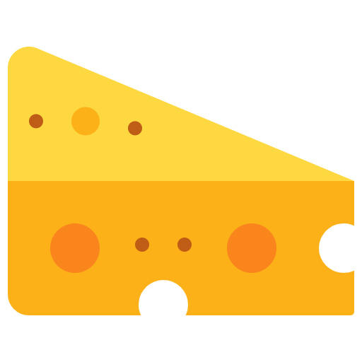 Free Cheese icon Flat style