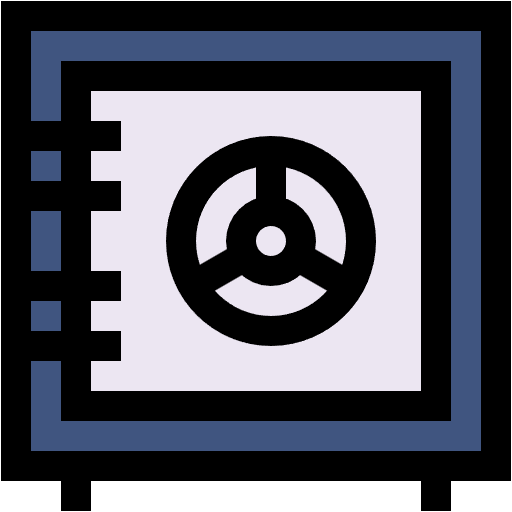 Free safe box icon lineal-color style