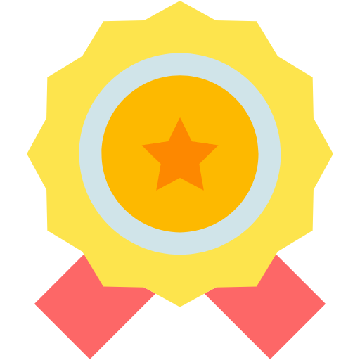Free Badge icon flat style