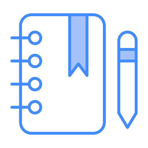 Free Diary icon two-color style