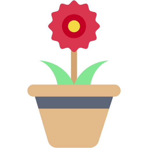 Free Flower Pot icon flat style
