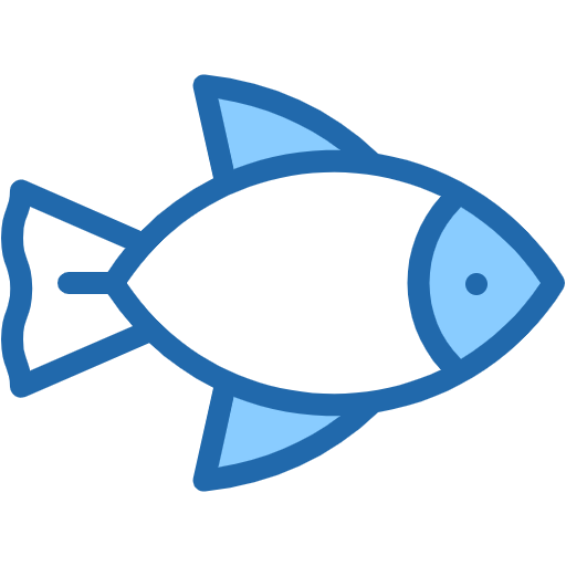 Free Fish icon two-color style