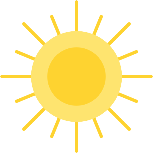 Free Sun icon flat style