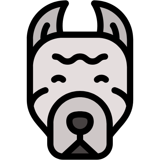 Free Dogo Argentino icon lineal-color style