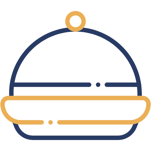 Free Food Tray icon two-color style