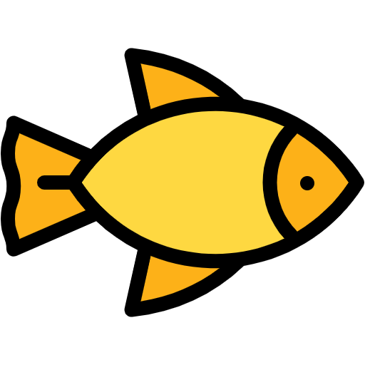 Free Fish icon lineal-color style