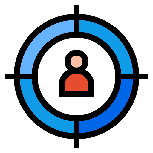 Free target icon lineal-color style