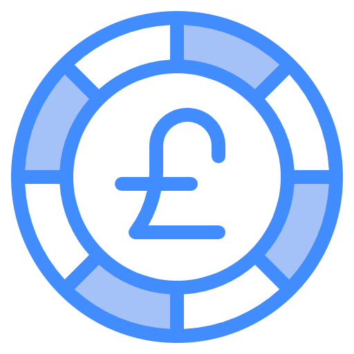 Free pound sterling icon two-color style
