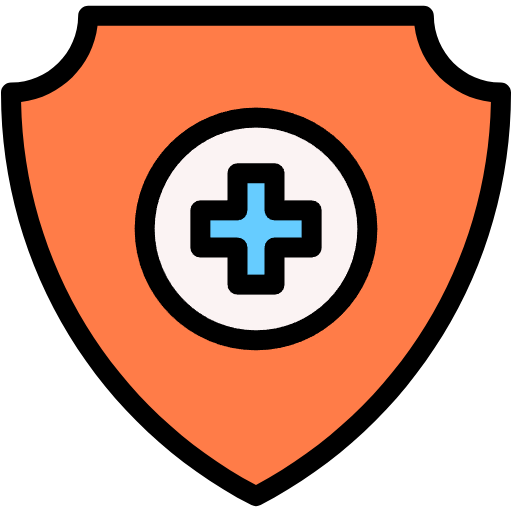 Free insurance icon lineal-color style