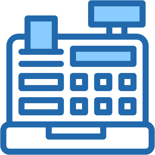 Free Cash Register icon two-color style