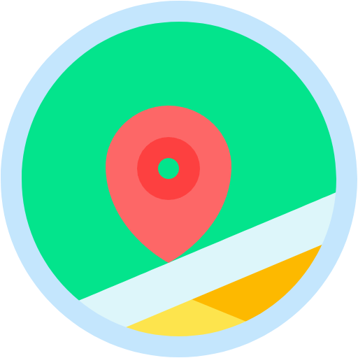 Free Location icon flat style