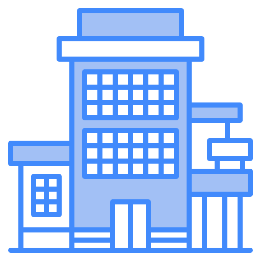 Free architecture icon two-color style