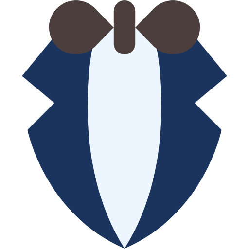 Free Tuxedo icon Flat style