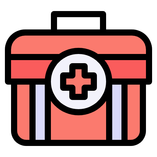 Free First Aid Kit icon Lineal Color style