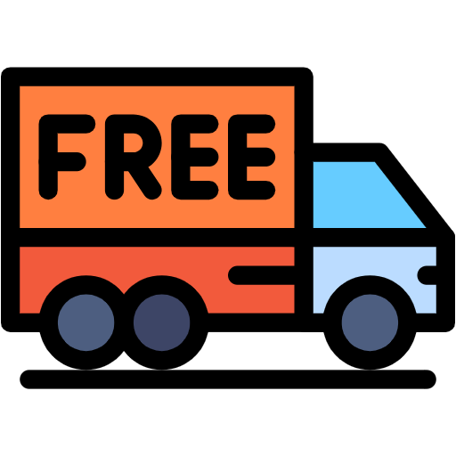 Free Free Delivery icon Lineal Color style
