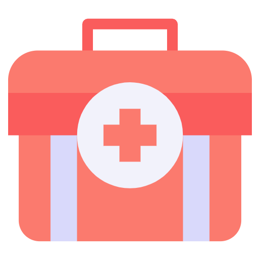 Free First Aid Kit icon flat style