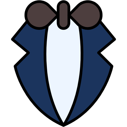 Free Tuxedo icon lineal-color style