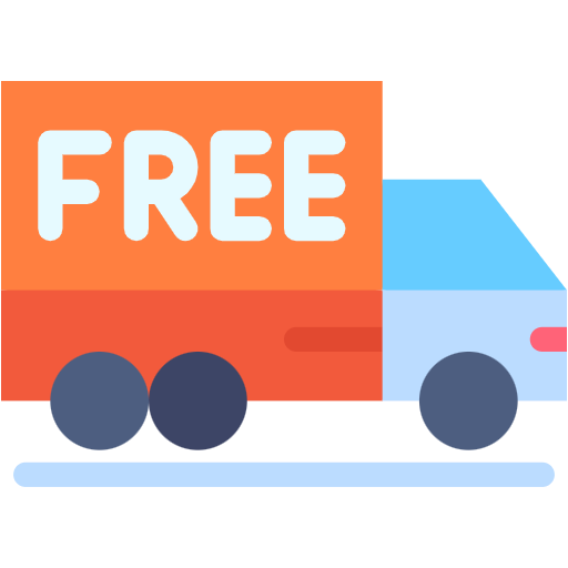 Free Free Delivery icon Flat style