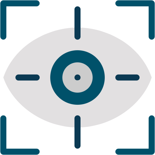 Free Vision icon flat style
