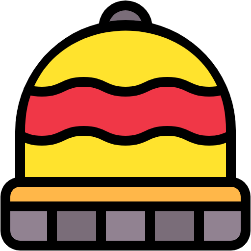 Free Beanie icon lineal-color style