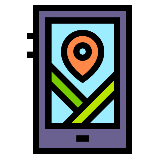 Free gps icon Lineal Color style