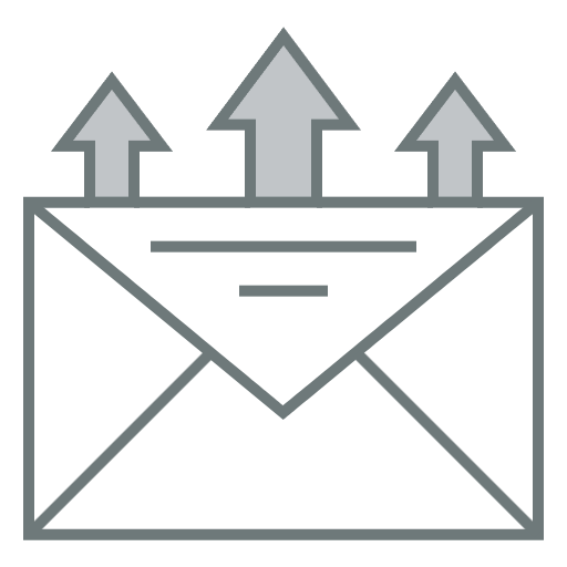 Free envelope icon two-color style