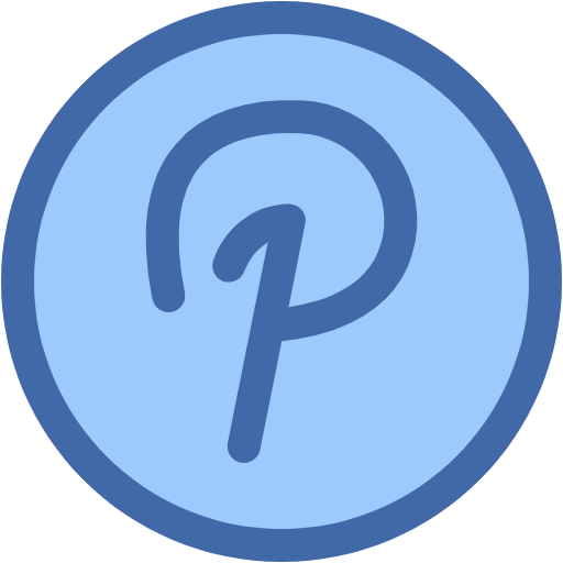 Free Pinterest icon Two Color style