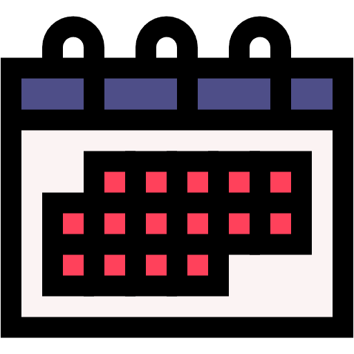 Free calendar icon lineal-color style