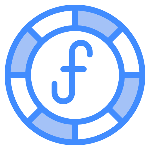 Free Euro icon two-color style