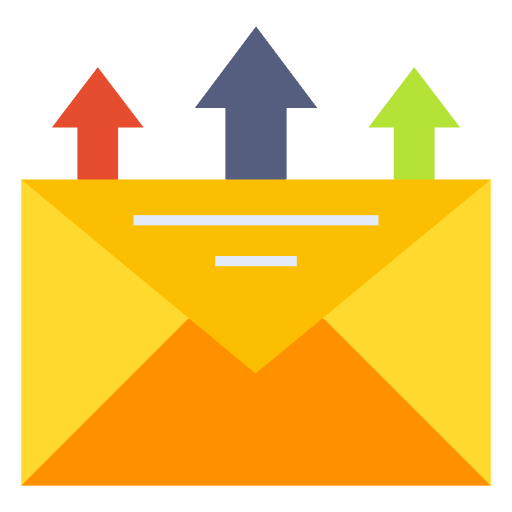 Free envelope icon flat style